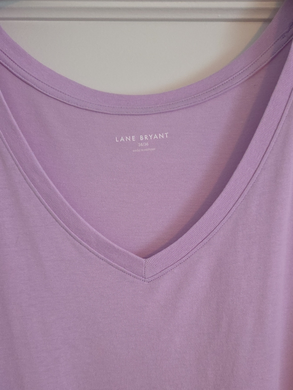 Lane Bryant Lavender V-Neck Tee - Women's Top